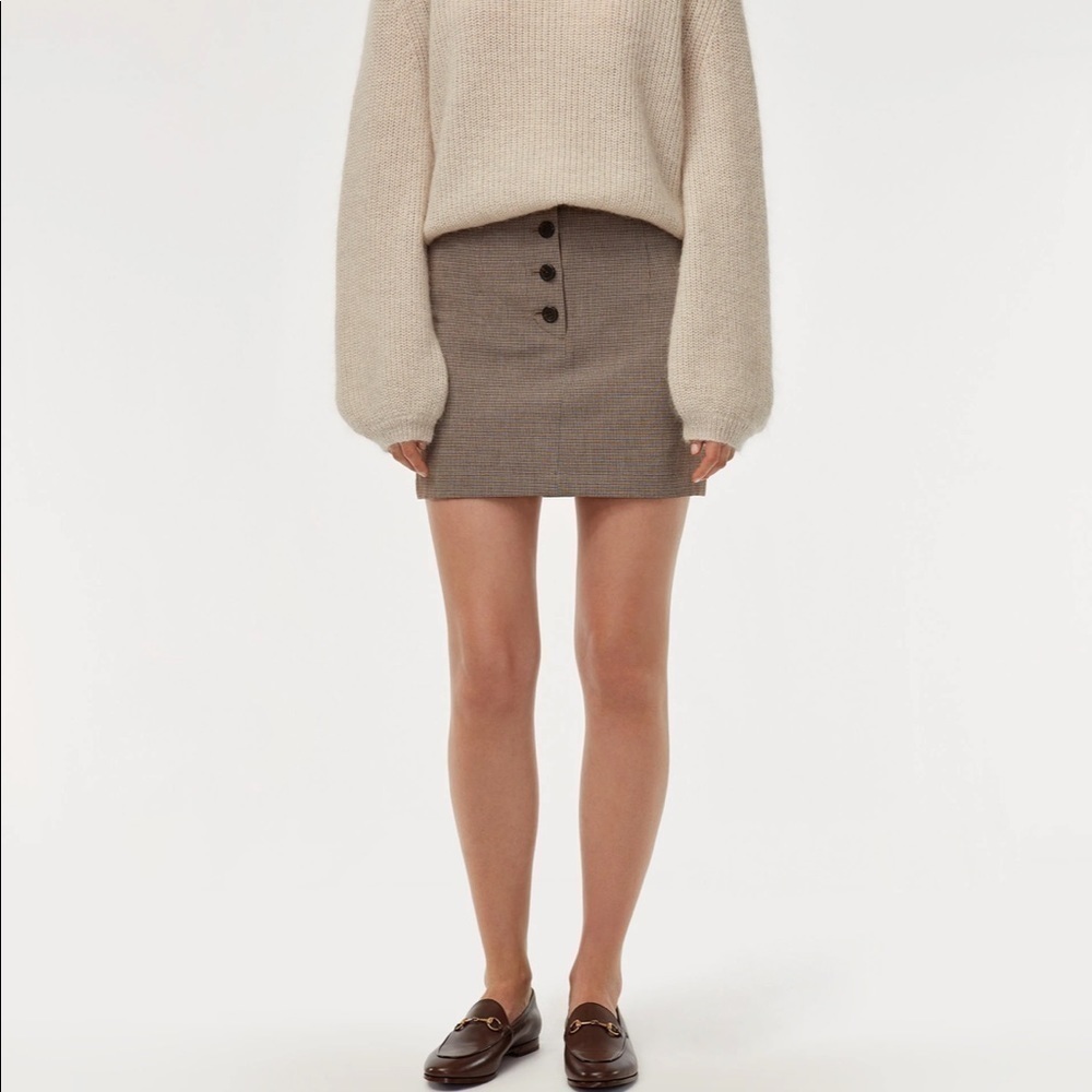 4 for $40 - Aritzia Little Moon Daylily Plaid Mini Skirt​